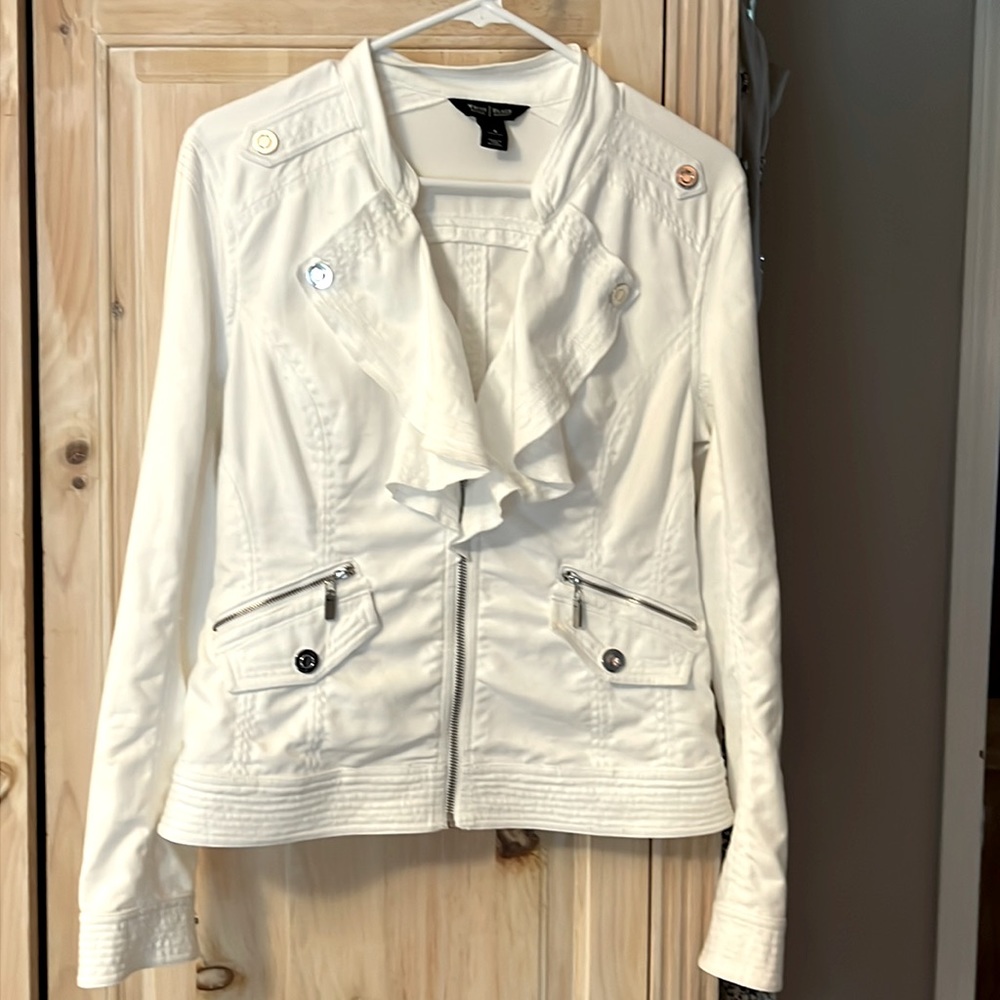 WHBM white summer jacket